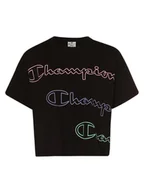 Koszulki i topy damskie - Champion - T-shirt damski, czarny - miniaturka - grafika 1
