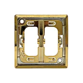 Klawisze i ramki - Polmark Ramka pojedyncza OZDOBNA ZŁOTA do włącznika ROSA - miniaturka - grafika 1