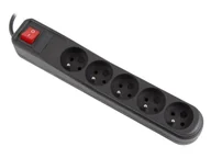 Zasilacze awaryjne UPS - Armac Listwa zasilająca Armac ARC5 czarna 5m 5 gniazd A5/CZ/50 A5/CZ/50 - miniaturka - grafika 1