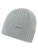 Czapki damskie - Ziener Czapka beanie "Isafin" w kolorze szarym - miniaturka - grafika 1