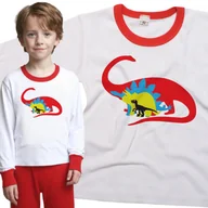Piżamy dla dziewczynek - Piżama dziecięca Dinozaury Brontozaur Stegozaur Triceratops T Rex 86/92 - VoloDonum - miniaturka - grafika 1