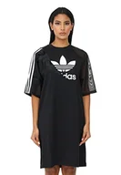 Koszulki i topy damskie - adidas Damska koszulka sukienka, czarno-biała, 34 - miniaturka - grafika 1
