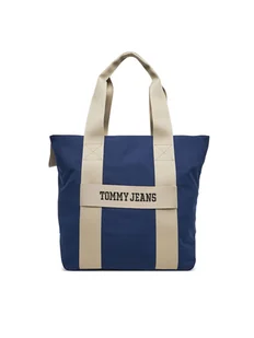 Tommy Jeans Torba Tjm Retro Cool Tote AM0AM13278 Granatowy - Torby męskie - miniaturka - grafika 1