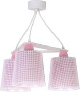 Lampy sufitowe - Dalber Vichy Pink lampa wisząca 3-punktowa 80224S - miniaturka - grafika 1