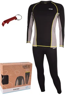 Hi-Tec Bielizna męska zestaw KAMO SET czarno-szara r. L - Bielizna sportowa męska - miniaturka - grafika 1
