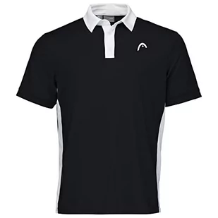 HEAD Męska koszulka polo, tenis, czarno-biała, L - Koszulki męskie - miniaturka - grafika 1