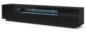 Szafki RTV - Szafka Pod Czarny Tv Wisząca Lub Stojąca Połysk L5-H89 - miniaturka - grafika 1