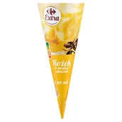 Lody i desery lodowe - Carrefour Extra Rożek o smaku advocat 120 ml - miniaturka - grafika 1