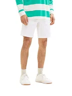 Spodenki damskie - TOM TAILOR Męskie Szorty bermudy 1035044, 20000 - White, 28 - miniaturka - grafika 1