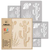Scrapbooking - Szablon Malarski Wielokrotny Dla Dzieci (5 Szt.) // Kaktus – Opuncja - miniaturka - grafika 1
