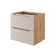 Szafki łazienkowe - Szafka łazienkowa pod umywalkę Comad Ocean 60 cm beżowy/jasne drewno 82-60-2S - miniaturka - grafika 1