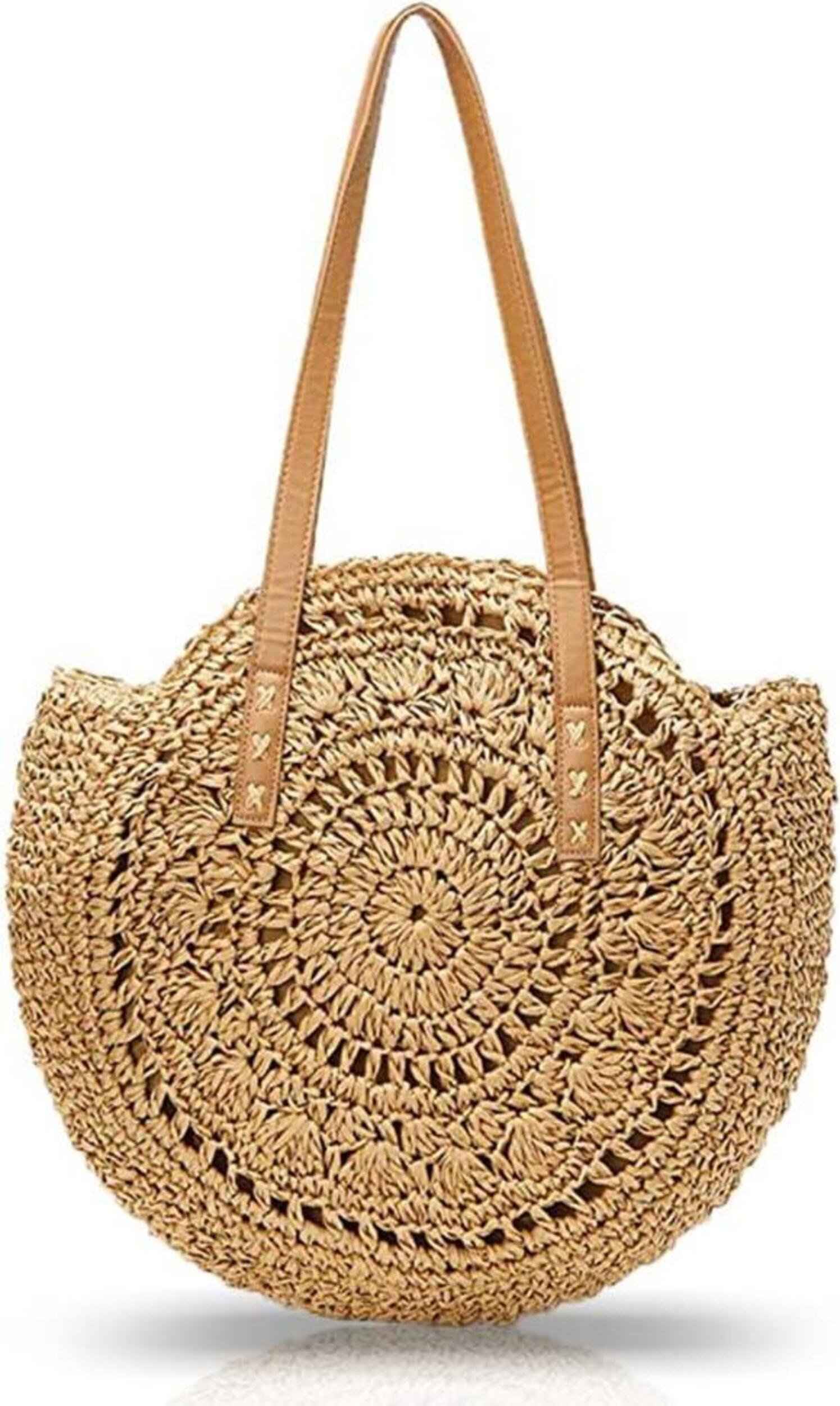 Słomiana torebka damska letnia torba na ramię torba plażowa