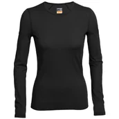 Koszulki sportowe damskie - Koszulka damska Icebreaker Women's 200 Oasis Long Sleeve Rozmiar: L / Kolor: czarny - miniaturka - grafika 1