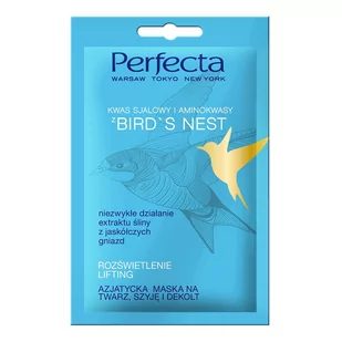 Perfecta Bird's Nest Azjatycka maska na twarz, szyję i dekolt 10ml - Maseczki do twarzy - miniaturka - grafika 1
