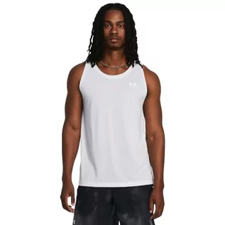 Koszulki sportowe męskie - Under Armour Launch Podkoszulek biały, odblaskowy, SM - grafika 1