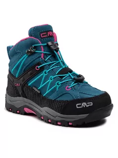 Buty dla dziewczynek - CMP Trekkingi Kids Rigel Mid Trekking Shoe Wp 3Q12944 Granatowy - grafika 1