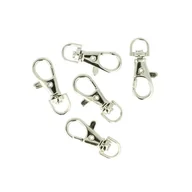 Biżuteria - akcesoria - Karabinki - ARTEMIO - Srebrny - 3,7cm x 5 sztuk - miniaturka - grafika 1