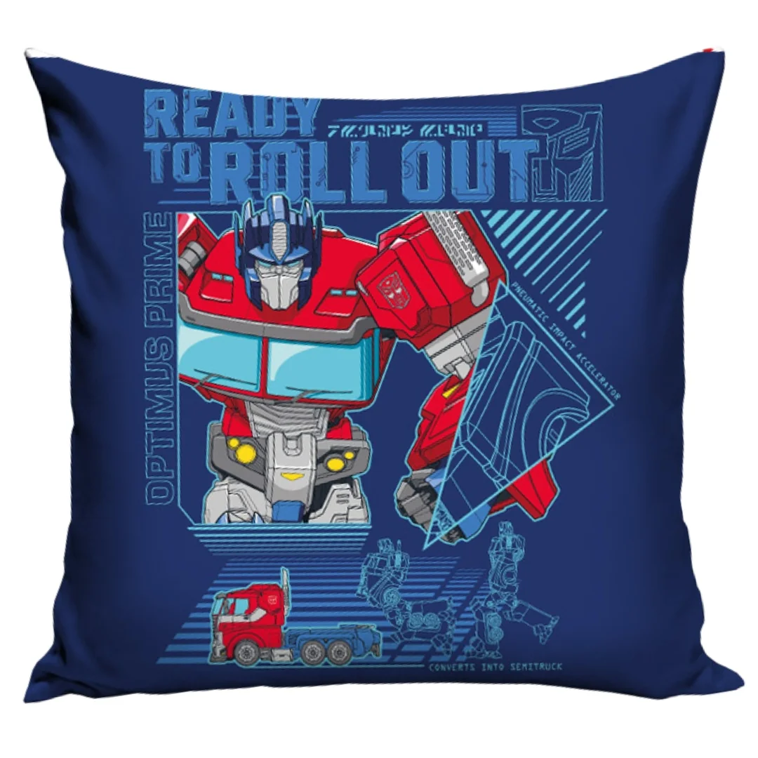 Poduszka Transformers 40x40 z Robotem Optimus Prime do Pokoju Dziecka