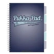Kołozeszyt Pukka Pad A4 Project Book Navy kratka - Zeszyty szkolne - miniaturka - grafika 1