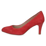 Czółenka - CAPRICE Damskie czółenka 9-22405-42, Red Suede, 38 EU - miniaturka - grafika 1