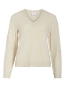 Swetry damskie - Vila Sweter "Vimiraz" w kolorze kremowym - miniaturka - grafika 1