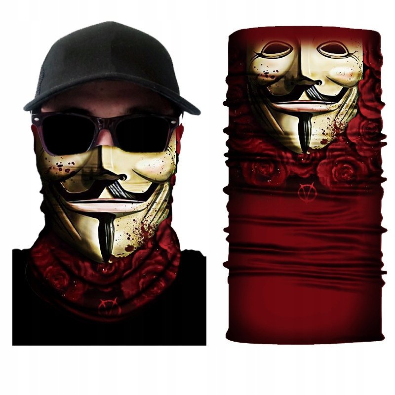KOMINIARKA KOMIN BANDANA CHUSTA Czaszka Wys Jakość Wielofunkcyjna Ciepła