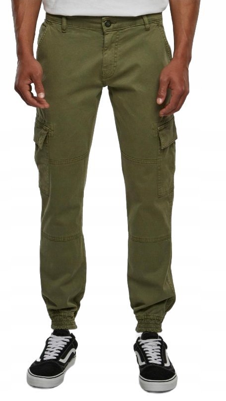 URBAN CLASSICS SPODNIE MĘSKIE ZIELONE CARGO 38 6BA