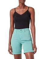 Spodnie damskie - s.Oliver Spodnie damskie 7/8, turkusowe, 32 - miniaturka - grafika 1