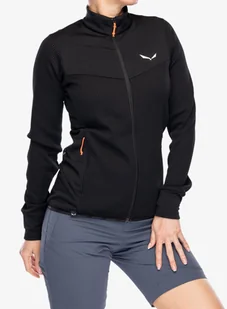 Bluza damska Salewa Puez Waffle Hyb PL Jacket - black out - Bluzy sportowe damskie - miniaturka - grafika 1