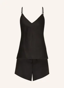 Triumph Piżama Z Szortami Silk Sensuality Z Satyny schwarz - Piżamy damskie - miniaturka - grafika 1