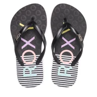 Buty dla dziewczynek - Japonki Roxy ARGL100283 Czarny - miniaturka - grafika 1