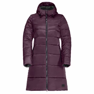 Damski płaszcz Jack Wolfskin EISBACH COAT W berry jam - S - Płaszcze damskie - miniaturka - grafika 1