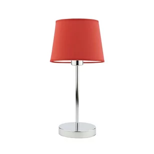 Lampka nocna LYSNE Siena, 60 W, E27, czerwona/chrom, 41,5x19,5 cm - Lampy stojące - miniaturka - grafika 1