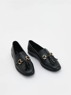Reserved - Loafersy z imitacji skóry - czarny - Buty dla dziewczynek - miniaturka - grafika 1