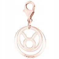Bransoletki - Zawieszka Pozłacana ze Znakiem Zodiaku dla Byka Znak Zodiaku Byk SREBRO 925 - miniaturka - grafika 1