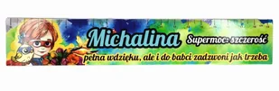 Zakładka do książki z imieniem Michalina - Zakładki indeksujące - miniaturka - grafika 1