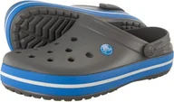 Klapki i japonki męskie - Crocs buty Crocband charcoal/ocean r. 45-46 - miniaturka - grafika 1