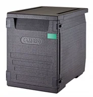 Pojemniki kuchenne - Pojemnik termoizolacyjny ładowany od przodu 600x400 mm Cambro 126L czarny - miniaturka - grafika 1