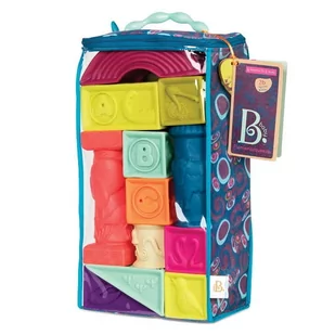 B.Toys Klocki Miękkie Duże Elemenosqueeze 26 Elementów 6M+ - Klocki - miniaturka - grafika 1