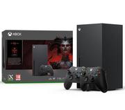 Konsole Xbox - Xbox Series X z napędem - 1TB - Diablo IV - dodatkowy pad (czarny) - miniaturka - grafika 1