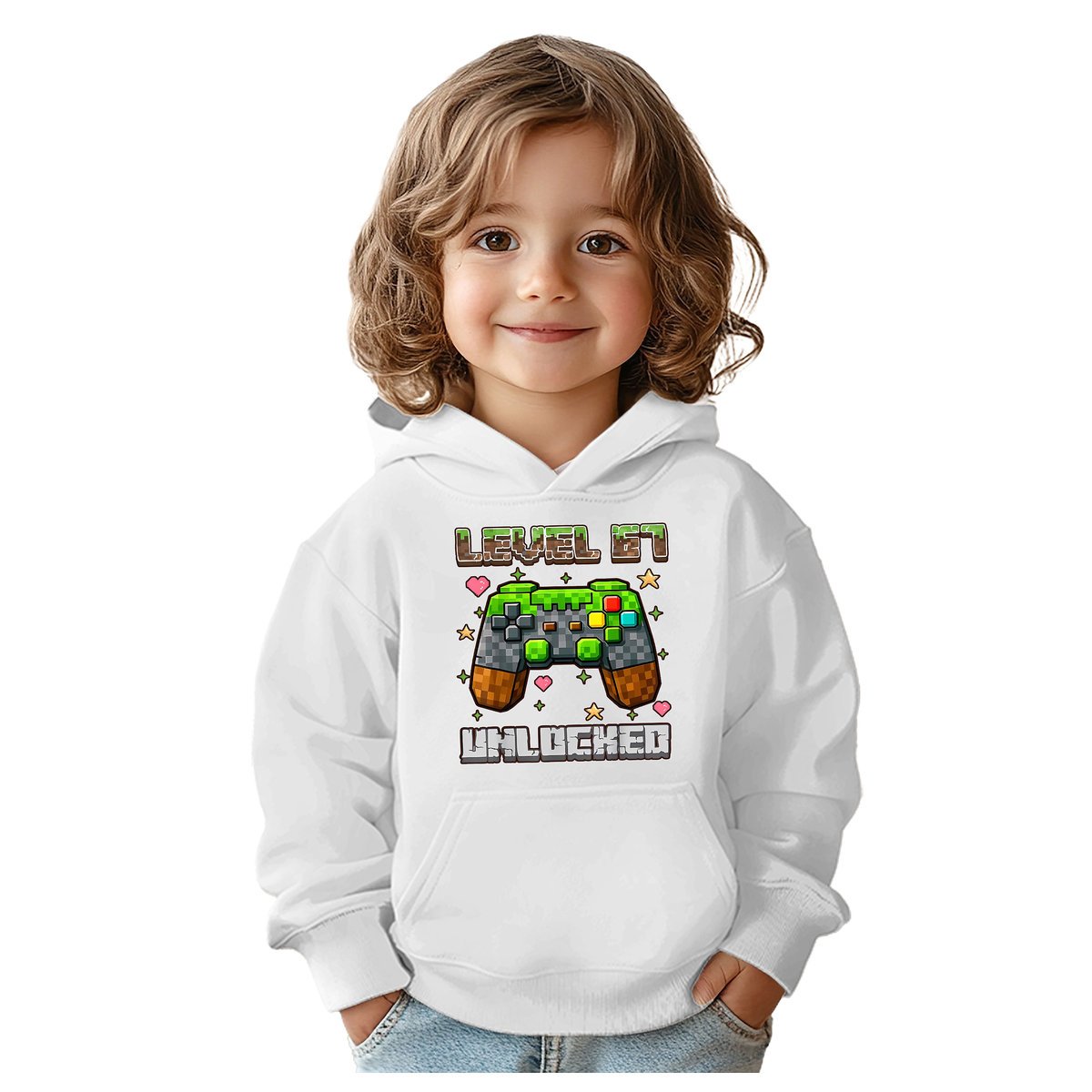 BLUZA DZIECIĘCA Z KAPTUREM 67 SIX SEVEN VIRAL 122-128 DLA DZIECKA PREZENT