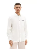 Koszule męskie - TOM TAILOR Męska koszula 1036237, 10332-Off biała, XXL, 10332 – Off White, XXL - miniaturka - grafika 1