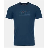 Koszulki sportowe męskie - Męska koszulka Ortovox 150 Cool Vintage Badge Ts M Rozmiar: L / Kolor: ciemnoniebieski - miniaturka - grafika 1