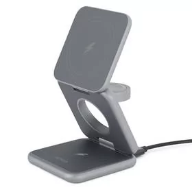 Bezprzewodowa ładowarka Epico Mag+ Foldable Wireless Charger (9915111900091) Szara - Ładowarki do telefonów - miniaturka - grafika 1