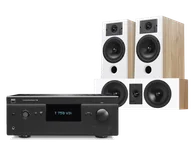 Kino domowe - NAD T758 V3i (czarny) + Diva 3 (dąb) + Diva 7 (dąb) - miniaturka - grafika 1