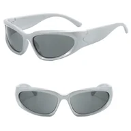 Okulary przeciwsłoneczne - Okulary przeciwsłoneczne dla dzieci STKD-06A srebrne - miniaturka - grafika 1
