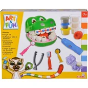 Prace ręczne dla dzieci - Zestaw Ciastolina Mały Dentysta Krokodyl + akcesoria - miniaturka - grafika 1