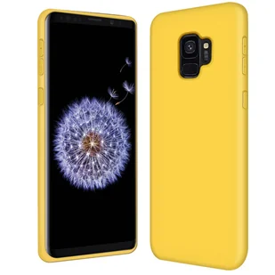 Pokrowiec ochronny na telefon komórkowy Samsung Galaxy S9 silikonowo-żelowe etui na telefon komórkowy, żółty - Etui i futerały do telefonów - miniaturka - grafika 1