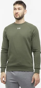 Under Armour Bluza męska Under Armour Rival Fleece Crew khaki 1379755 390 L - Bluzy męskie - miniaturka - grafika 1