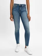 Spodnie damskie - Tommy Hilfiger Dżinsy - Como Kobiety Jeansy niebieski jednolity, 26-30 - miniaturka - grafika 1